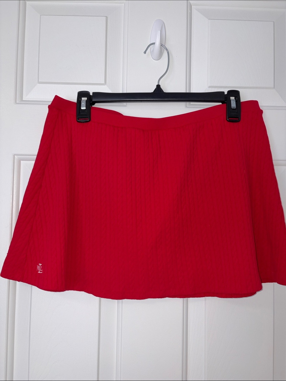 Lauren Ralph Lauren Red Circle Skirt - Flared Skater Silhouette